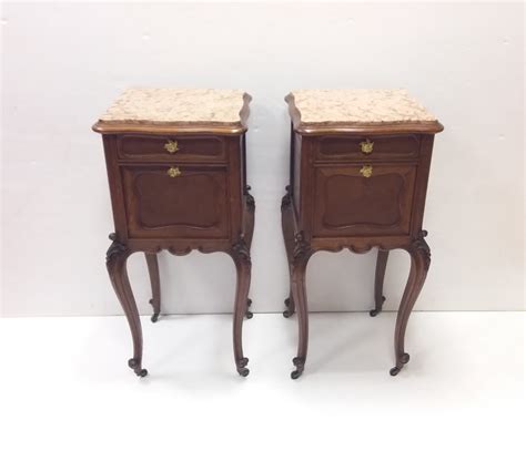 Antique French Pair of Night Stands – Reilly Antiques