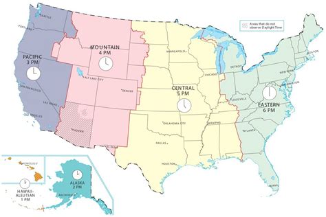 Map Of Us Times Zones - Gerry Juditha