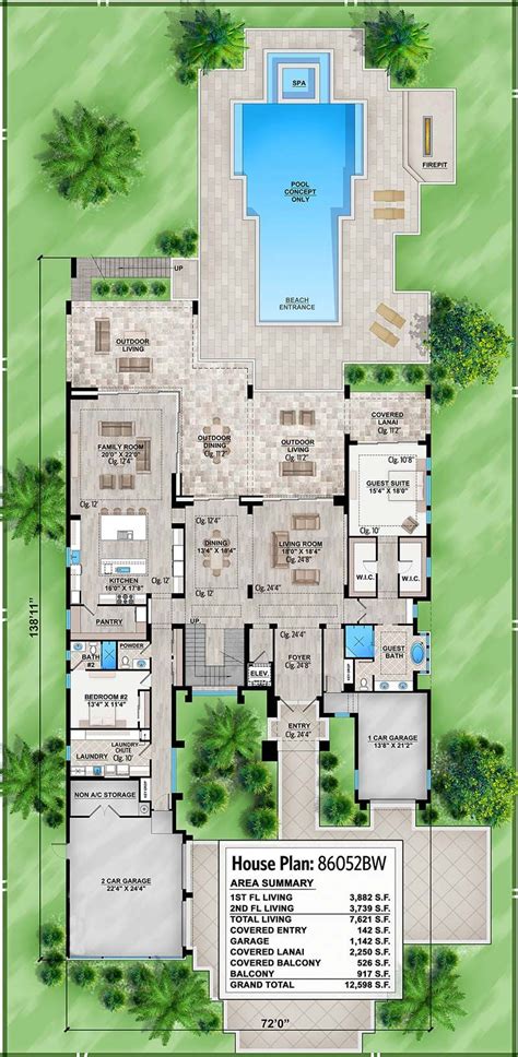 Plan 86052BS: Marvelous Contemporary House Plan with Options in 2021 | Contemporary house plans ...