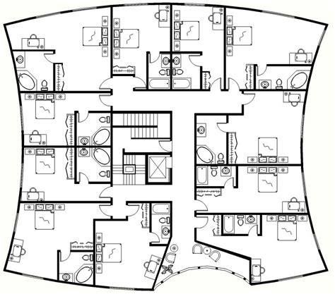 House Floor Plan And Elevation - Apartment Interior Design