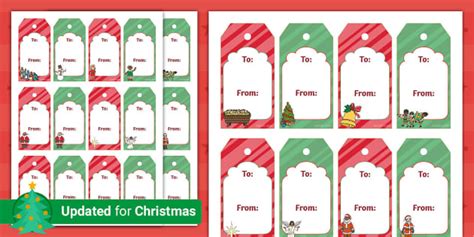 Printable Christmas Labels Templates