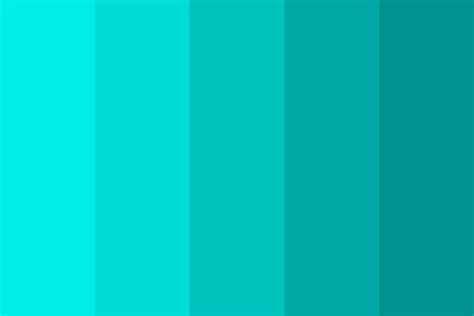 Shades of Teal 2 Color Palette