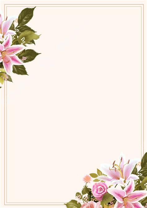 Download Floral Page Border Design Wallpaper | Wallpapers.com