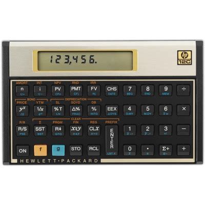 *# Hewlett-Packard Financial Calculator, 5×3-1/10×1/2, RPN Keystrokes | psum998