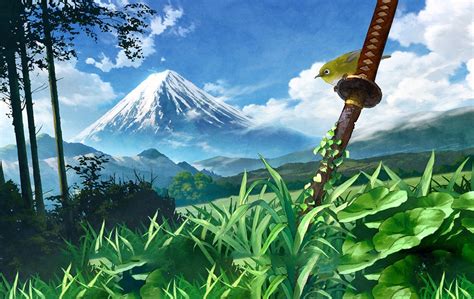 Anime Mountain Wallpapers - Top Free Anime Mountain Backgrounds - WallpaperAccess