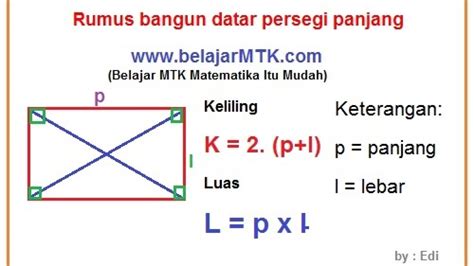 Cara Menghitung Luas Persegi Panjang - IMAGESEE