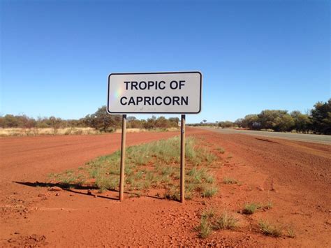 Tropic of Capricorn Border in Western Australia