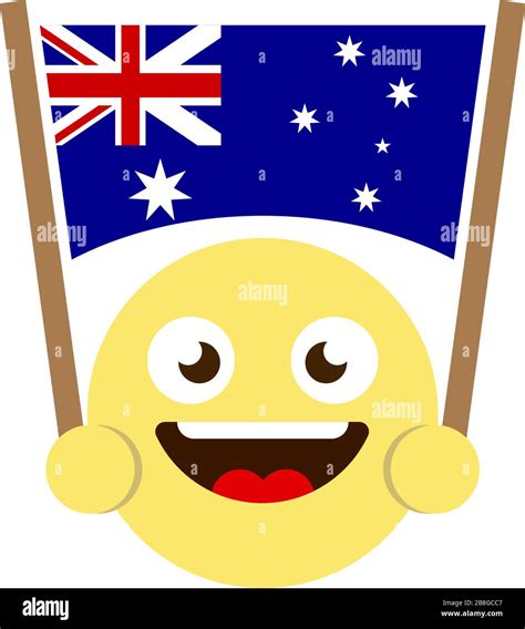 emoticon flag of australia vector icon isolated on white background Stock Vector Image & Art - Alamy