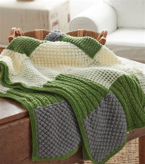 Patchwork Blanket Knitting Pattern