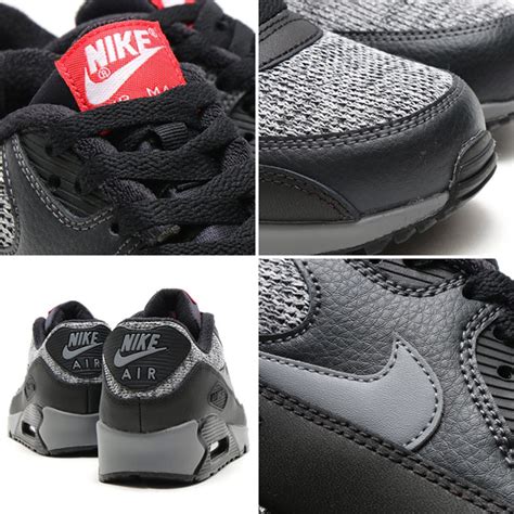 Nike Air Max 90 Essential Black Grey Red | SneakerFiles