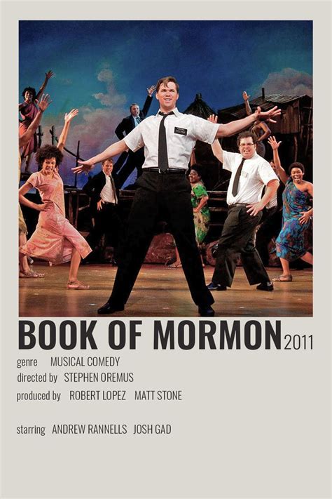 Book Of Mormon Musical Poster