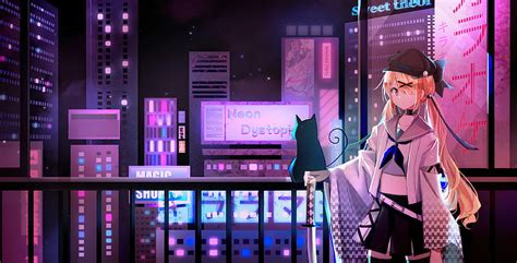 88 Wallpaper Anime Girl Neon Images & Pictures - MyWeb