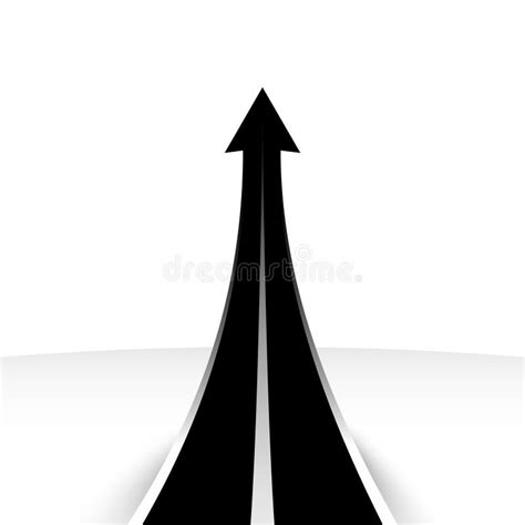 Up Arrow - Asphalt Road Illustration Stock Illustration - Illustration of internet, diminishing ...