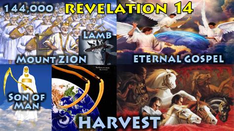 Revelation 14 - Lamb & 144,000, Eternal Gospel, HARVEST & WRATH