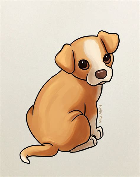 Kawaii Dog Drawing at GetDrawings | Free download