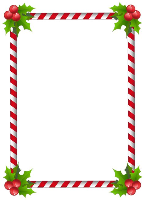 Christmas Transparent Classic Frame Border | Gallery Yopriceville - High-Quality Images an ...