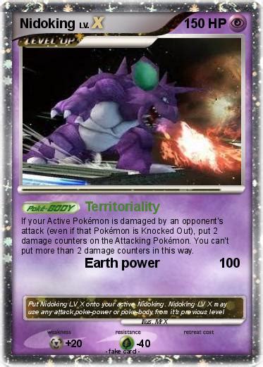 Pokémon Nidoking 130 130 - Territoriality - My Pokemon Card