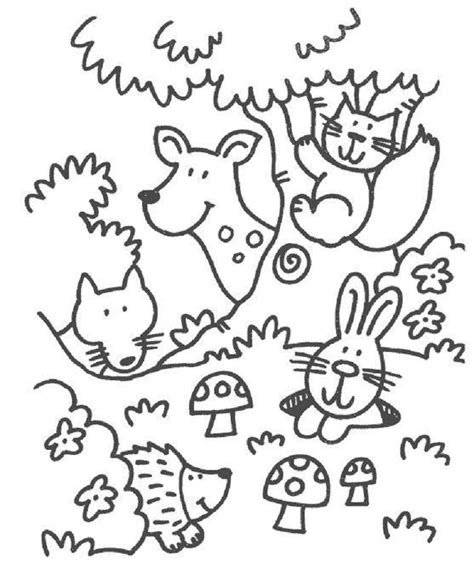 Fall Animals Coloring Pages - Coloring Home