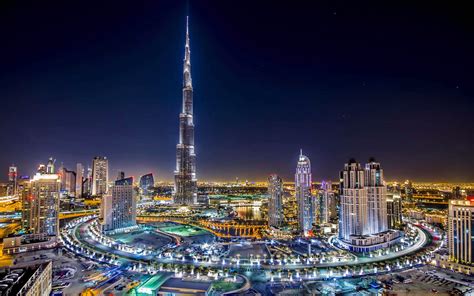 Dubai Burj Khalifa Night - 1600x1000 Wallpaper - teahub.io