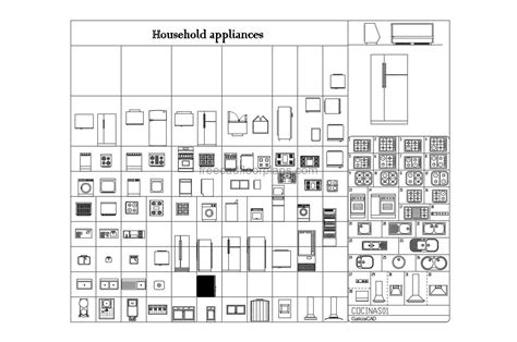 Kitchen Appliances Cad Blocks Free | Besto Blog