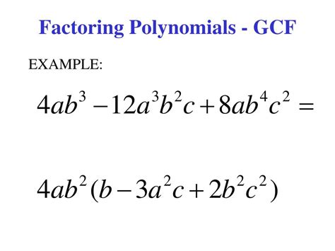 PPT - Factoring Polynomials PowerPoint Presentation, free download - ID:326069