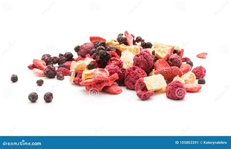 Dried berries stock image. Image of macro, cherry, pineapple - 105803391