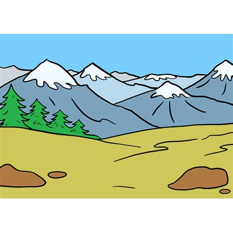 How To Draw Mountains Really Easy Drawing Tutorial Drawing Tutorial | Images and Photos finder