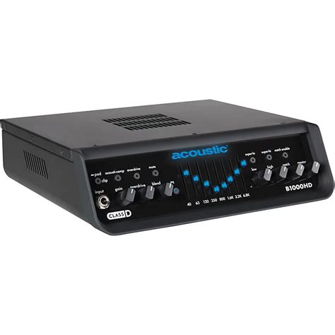 Acoustic B1000HD 1,000W Bass Amp Head | Music123