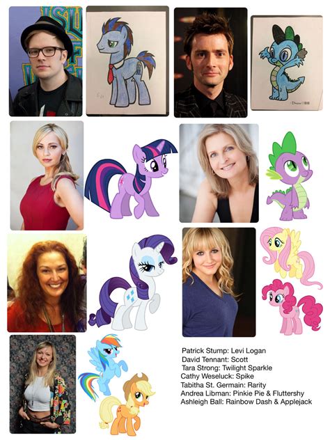 My MLP Fimfic voice actors by MrMarioluigi1000 on DeviantArt