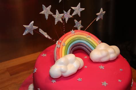 Pink Sparkly Rainbow cake – Little Black Hen