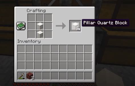 How To Make A Pillar Quartz Block: Minecraft Recipe