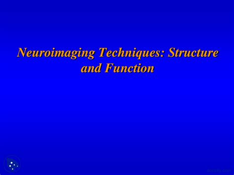 Neuroimaging Techniques1 - Magnetic Resonance Imaging - Lecture Slides - Docsity