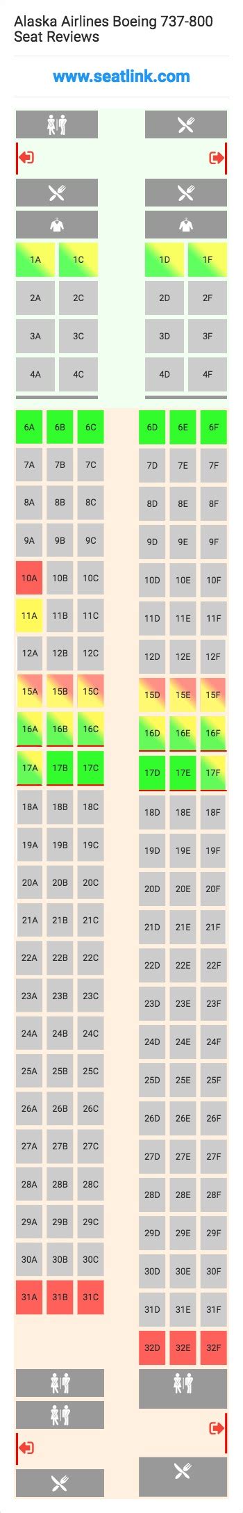 Alaska Airlines Seating Chart Boeing 737 800 | Cabinets Matttroy