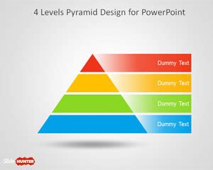 Free 4 Level Pyramid Template for PowerPoint - Free PowerPoint Templates - SlideHunter.com