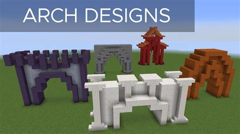 How to Build and Design Arches | Minecraft Tutorial - YouTube