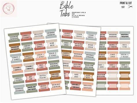 Printable Double Sided Bible Tabs Bible Tab Printable - Etsy Singapore