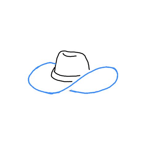 How to Draw a Cowboy Hat - Step by Step Easy Drawing Guides - Drawing Howtos