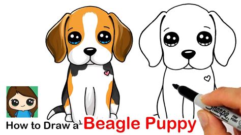 Cute Dog Drawing Easy Step By Step / How To Draw A Cartoon Dog Art Projects For Kids