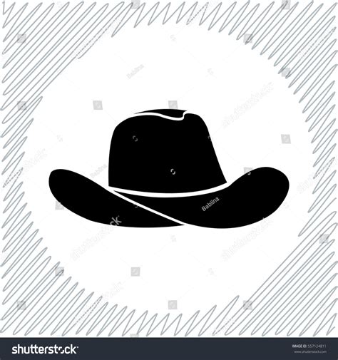 Cowboy Hat Vector Icon Black Illustration Stock Vector (Royalty Free) 557124811 | Shutterstock