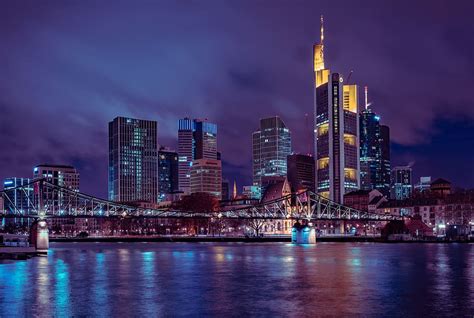 HD wallpaper: frankfurt, city, skyline, skyscraper, germany, main, river | Wallpaper Flare