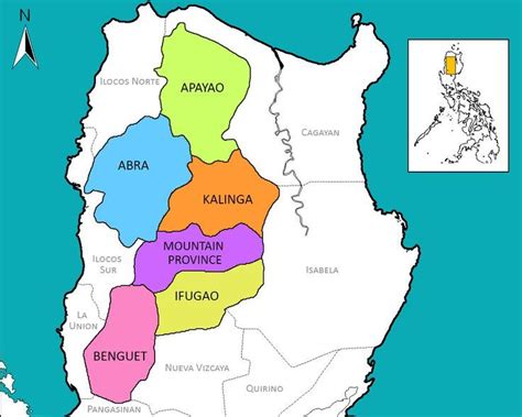 Map of Cordillera Administrative Region