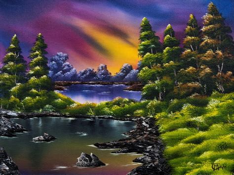 Oil Painting Beautiful Scenery Original // Garden of | Etsy