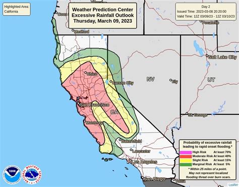 Map: Where flood risk will be highest during Calif. atmospheric river : r/santacruz