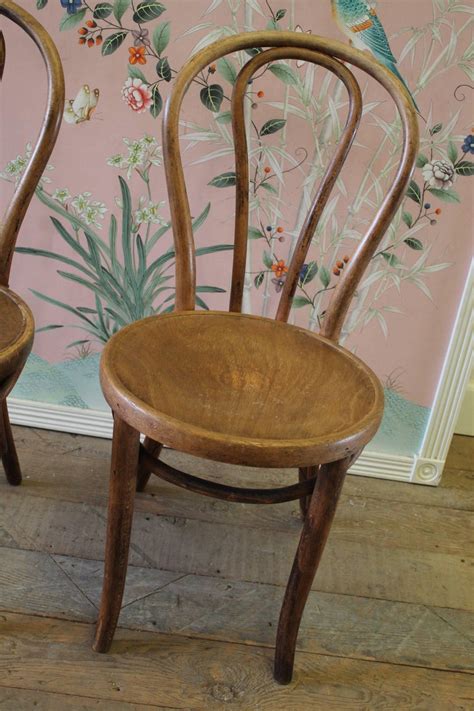 Pair of Vintage Bentwood Chairs with Embossed Wood Seat at 1stDibs | bentwood chair seat ...