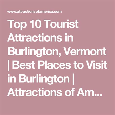 Top 10 Tourist Attractions in Burlington, Vermont | Best Places to Visit in Burlington ...