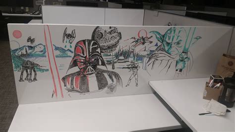 I guess you guys like dry erase board art. Here's one my coworker did. : pics