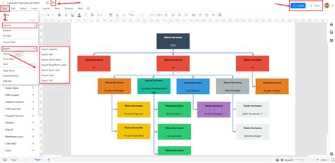 Microsoft Office Organizational Chart Template