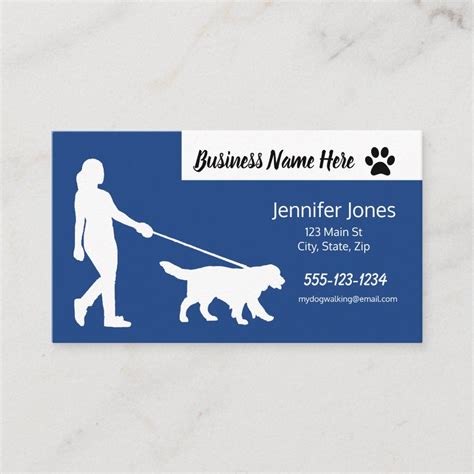 Dog Walking Business Cards with Schedule | Zazzle | Dog walking business cards, Dog walking ...