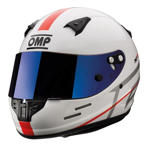 OMP KJ-8 EVO Kart Helmet White | SC0-0790-B01 | MSAR