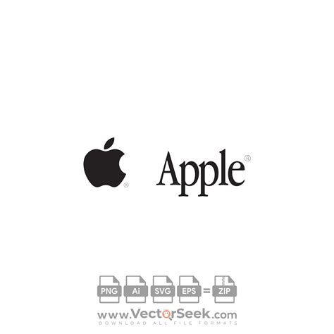 Apple Text Logo Vector - (.Ai .PNG .SVG .EPS Free Download)